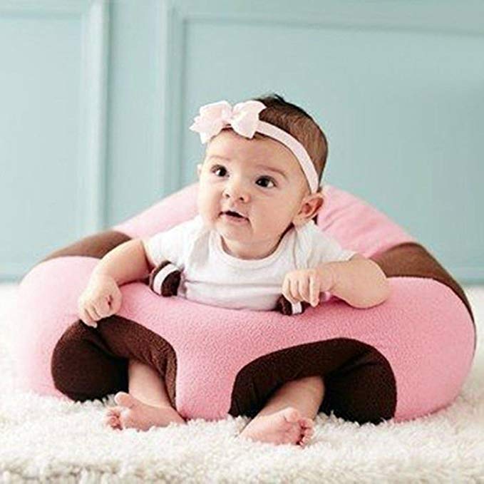 Baby Support Floor Seater/Sofa - Light Pink - Baby Boutique