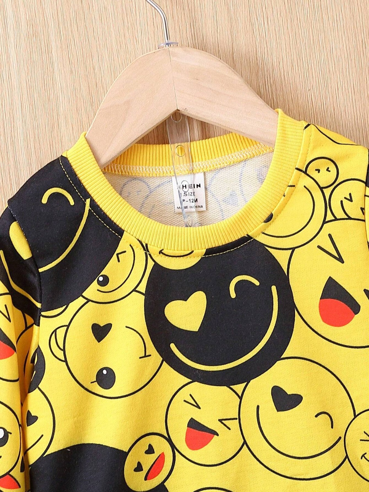 Baby Yellow Smilee Winter Fleece Kids Track Suit