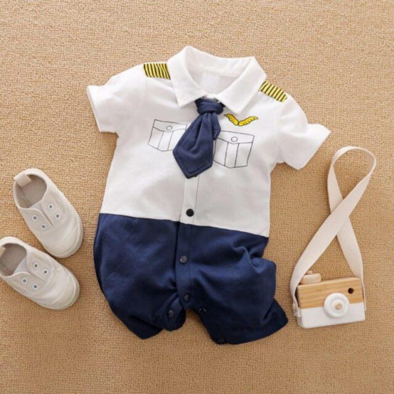 Uniform Style Jump Suit - Baby Boutique