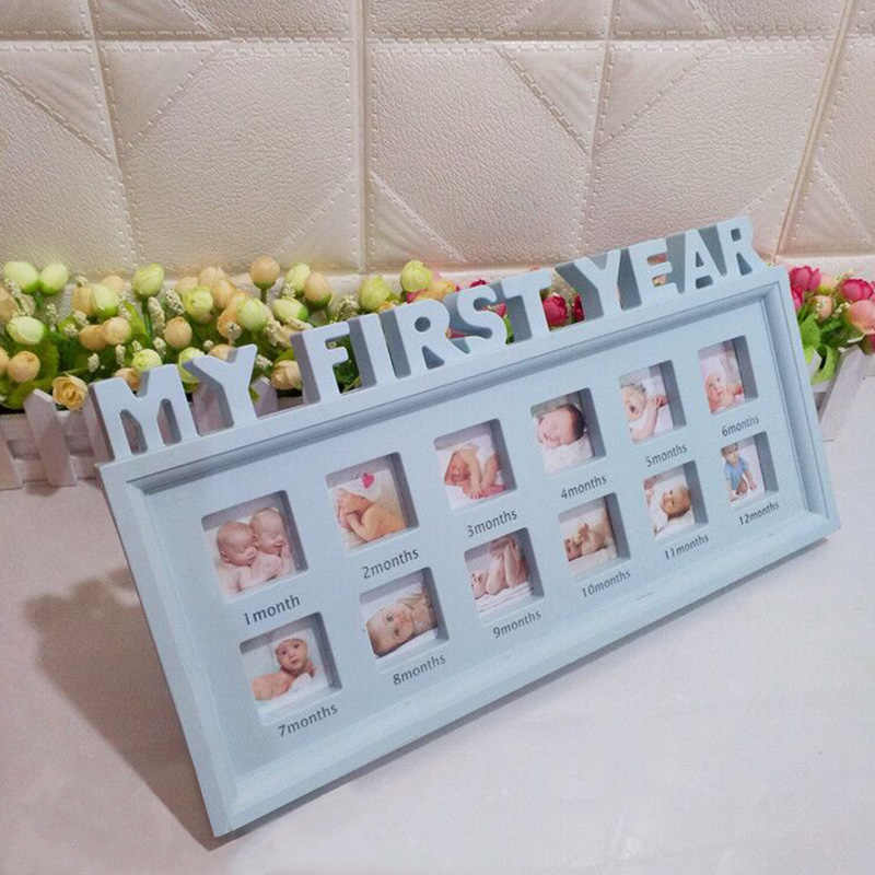 Baby My First Year Photo Frame - Blue