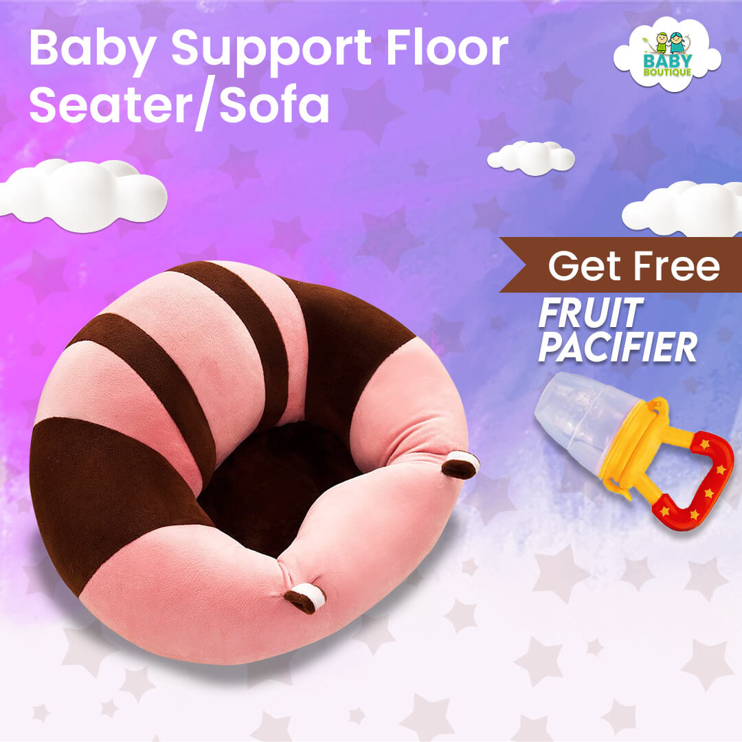 Baby Support Floor Seater/Sofa - Light Pink