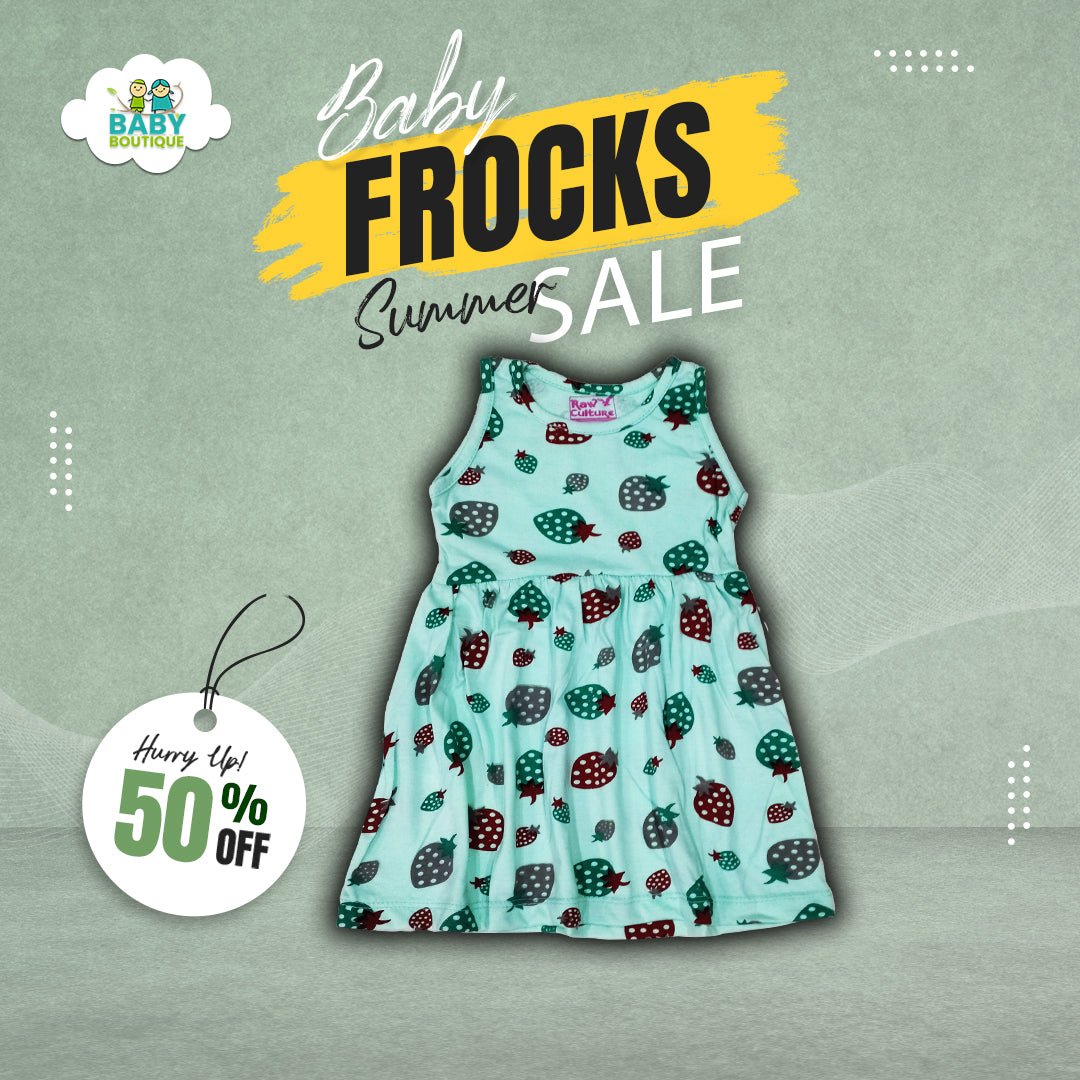 Baby Summer Frocks - Aqua Blue Berry