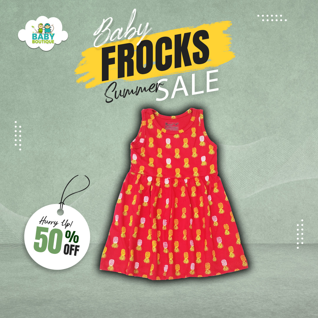 Baby Summer Frocks - Red