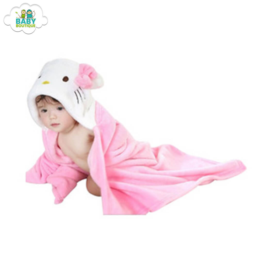Baby Character Hooded Blanket